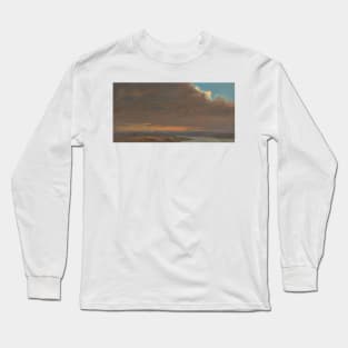 Sunset, Hudson Valley, New York by Frederic Edwin Church Long Sleeve T-Shirt